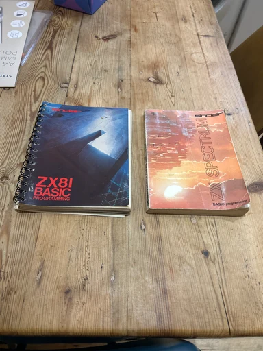 Vintage Sinclair ZX81 & ZX Spectrum BASIC Programming Manuals