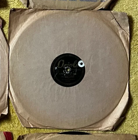 Oriole 78 RPM Record