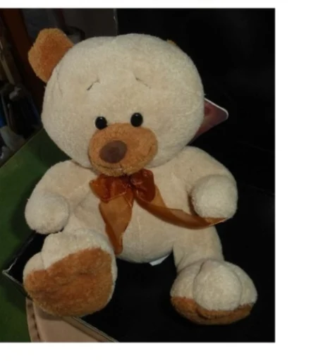 Cute Plush Bear with Ribbon