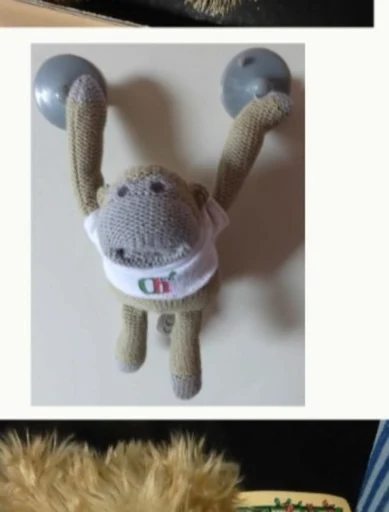 PG Tips window hanging Sock Monkey