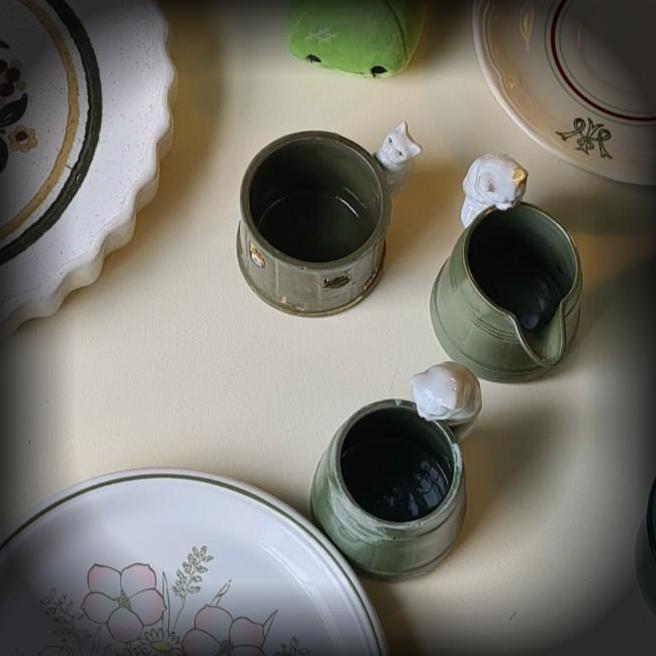 Ceramic Cat Cups! alt 1