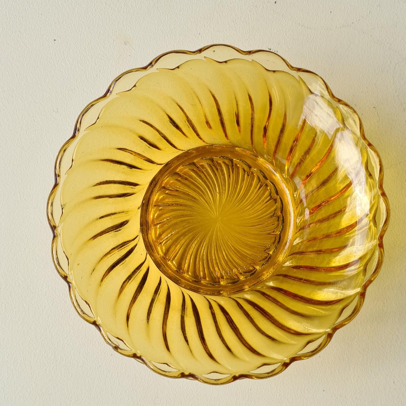 Amber Glass Bowl alt 3