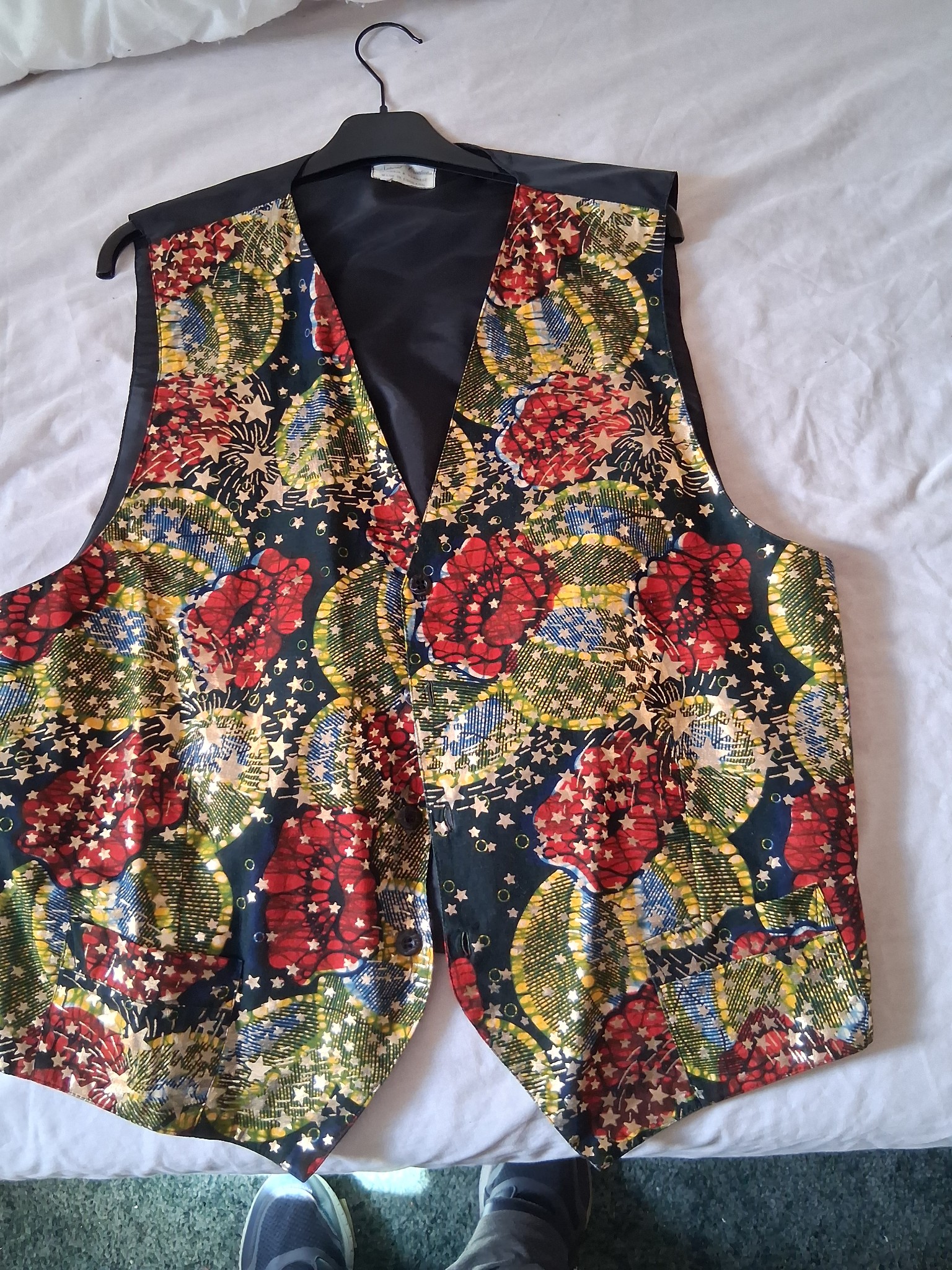 Vintage Floral Patterned Vest alt 2