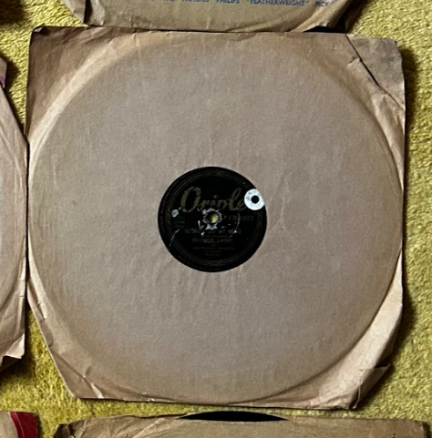 Oriole 78 RPM Record